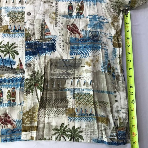 Batik Bay Hawaiian Shirt, Button Down Men's XXL - Picture 9 of 10